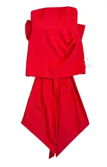 REBECCA VALLANCE Scarlett Strapless Big Bow Mini Dress NWT Size 12