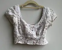 Lottie moss lace crop top small