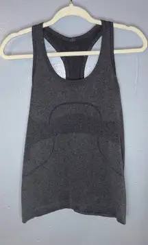 LULULEMON Gray Sleeveless Swiftly Tech Racer Back Tank Top Size 6