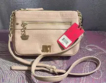 Juicy Couture Blush Crossbody Bag with Gold Accents