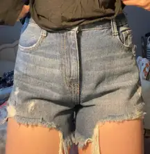 Happily Grey Denim Shorts