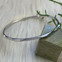 Vintage  silver tone bangle bracelet