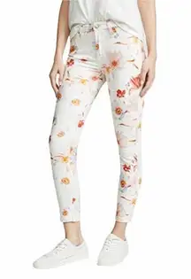 7 For All Mankind Women’s The Ankle Skinny Jeans In Bow Blossoms Sz 25 NEW $199