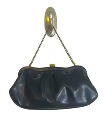 Vintage Navy Blue Evening Clutch Bag