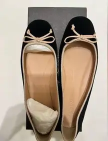 J.Crew NIB Lily Ballet Flats in Black Velvet - Size 7