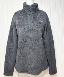Patagonia Los Gatos High Pile Sherpa Fleece 1/4 Zip Jacket Gray Size XL