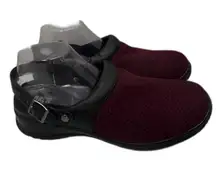 Drew Savannah Burgundy Clogs Mule Slip-On Slingback Loafer Lagenlook 12 Narrow