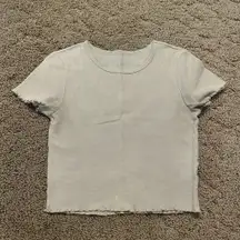 ‼️American Eagle Lettuce Edge Baby Tee‼️