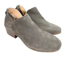 Kenneth Cole Reaction Boots‎ Size 6US Gray Leather Suede Block Heel NEW