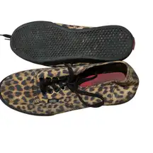 Vans Leopard Print Sneakers - Black and Brown
