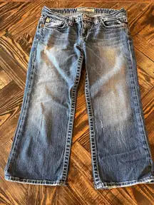 Big Star Casey Low Rise Capri Jeans Women 28 Western Cowgirl Y2K Grunge Preppy