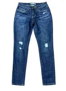 Boston Proper Size 2 Jean Stretchy Distressed Denim Jeggings Low Rise Skinny