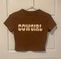 SheIn Cowgirl Baby Tee