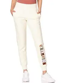 Champion Reverse Weave Jogger Sweat Pant Chalk White Old English Varsity Size M