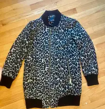 Sam Edelman Black and White Leopard Jacket