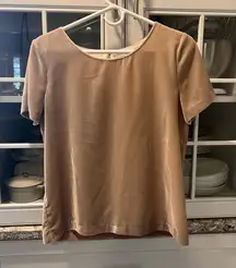 J. Crew Velvety Tan Blouse‎
