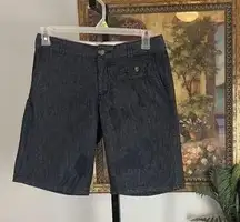 Dockers Women Shorts US 6 Blue Denim 5 Pockets Designed