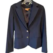 Tory Burch | Pierre Navy Blue Two Button Blazer