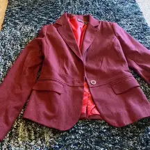 New York & co red blazer 4