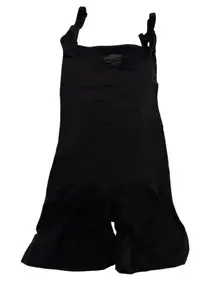 Skims Square Neck Black Onyx Mid Thigh Bodysuit Size Medium NWOT