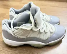 Nike Air Jordan 11 Retro Cement Grey Mens Size 9.5 US Sneakers Shoes