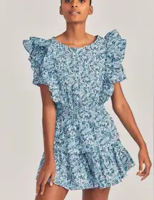 LoveShackFancy x Liberty London Blue Natasha Dress Petite