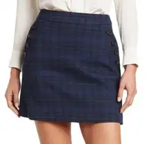 Veronica Beard  Barnes Plaid Mini Skirt Size 8