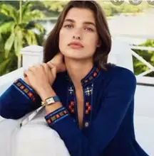 Tory Burch Embellished Tory Tunic Size 2