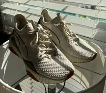 PUMA Women's Cream and Gray Athletic Shoes