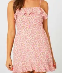 Altar'd State ditsy floral ruffle mini dress NWT