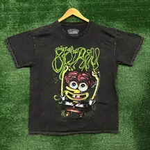 Nickelodeon SpongeBob SquarePants Mineral Wash Oversized T-Shirt Size Medium