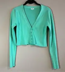 Garage ✨  Women’s Green Cropped Cardigan Medium