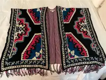 Flying Tomato Shawl wrap open front Small