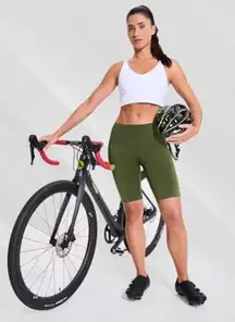 Nepest Womens Padded Bike Shorts 4D Padding Cycling Shorts with Zipper Pocket Riding Bicycle Cycle Road Biking Underwear