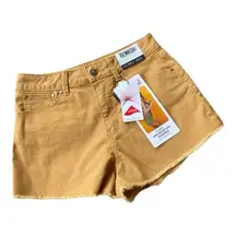 Rewash Womens Juniors Shorts Size 3 Casey Mustard Yellow Super High Rise NEW