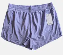 Athleta Hustle 3"‎ Plus Size Mid Waist Lilac Shorts Size 1X