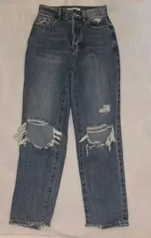 Distressed Dark Wash Jeans