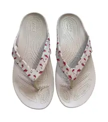 Women's croc sandal‎ size 6 pink flamingo