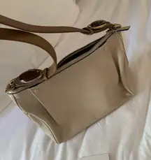 Chloe Cream Brown Stone Detailing Bag Purse Leather Quiet Luxury