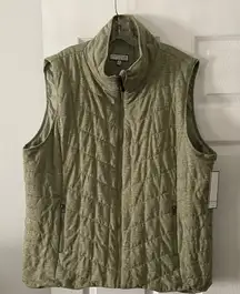 BAGATELLE Weatherproof Olive Quilted Vest size 3X brand new two front pockets