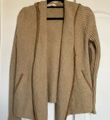A&F Mid weight sweater with  imitation Suede  elbow patches
