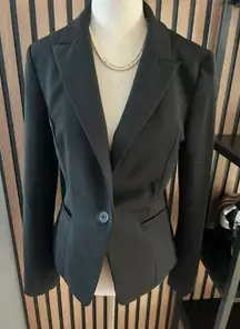 Express blazer work attire black size small form fitting