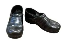 Dansko Womens Blue Gray Clogs Size 10 Comfort Slip-Ons SKU 6914