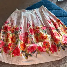 Garnet hill floral skirt 4