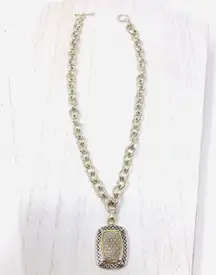 Sterling Silver Diamonds, 14K,  necklace, 60g