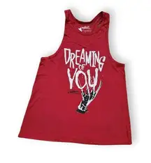 Red "Dreaming of You" Nightmare on Elm Tank Top, Women's M