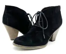 MIA Shawna Heeled‎ Bootie Womens 8 Faux Suede Bohemian Minimalist Fall Retro