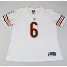 CHICAGO BEARS #6  JAY‎ CUTLER ON FIELD NFL JERSEY REEBOK WOMENS LARGE WHITE