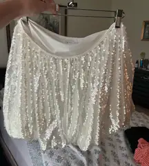 White Sparkle Skirt