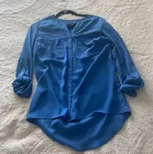 Mossimo Long Sleeve Chiffon Blouse Top